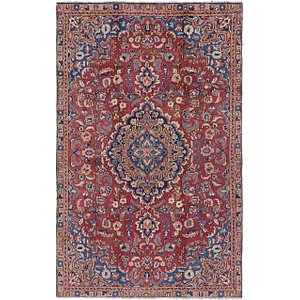 Unique Loom 4' 9 x 7' 7 Mashad Persian Rug