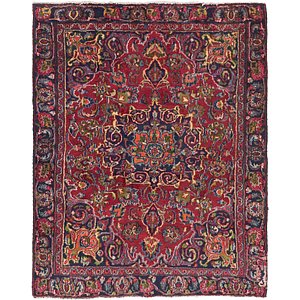 4' 5 x 5' 7 Mashad Persian Square Rug