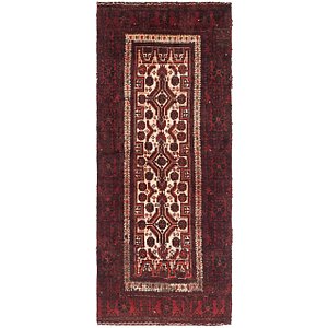 3' 9 x 5' 4 Balouch Persian Rug