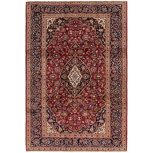 6' 9 x 10' Kashan Persian Rug