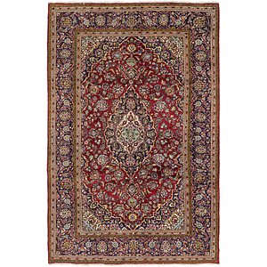 6' 5 x 10' Kashan Persian Rug