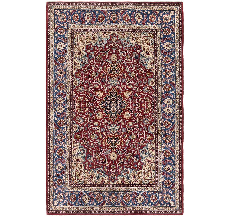 6' 9 x 11' Isfahan Persian Rug
