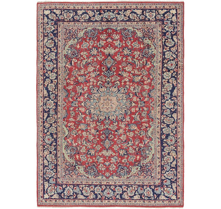 6' 9 x 10' Isfahan Persian Rug