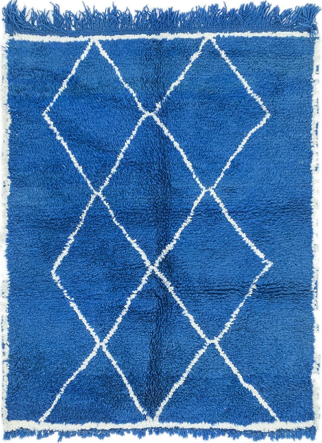 Navy Blue Unique Loom 3 6 X 4 5 Moroccan Rug Oriental Rugs Main Unique Loom 3 6 X 4 5 Moroccan Rug Photo