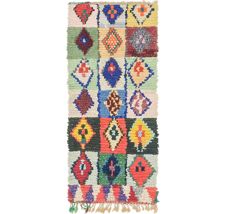 2' 6 x 5' 10 Moroccan Runner Rug