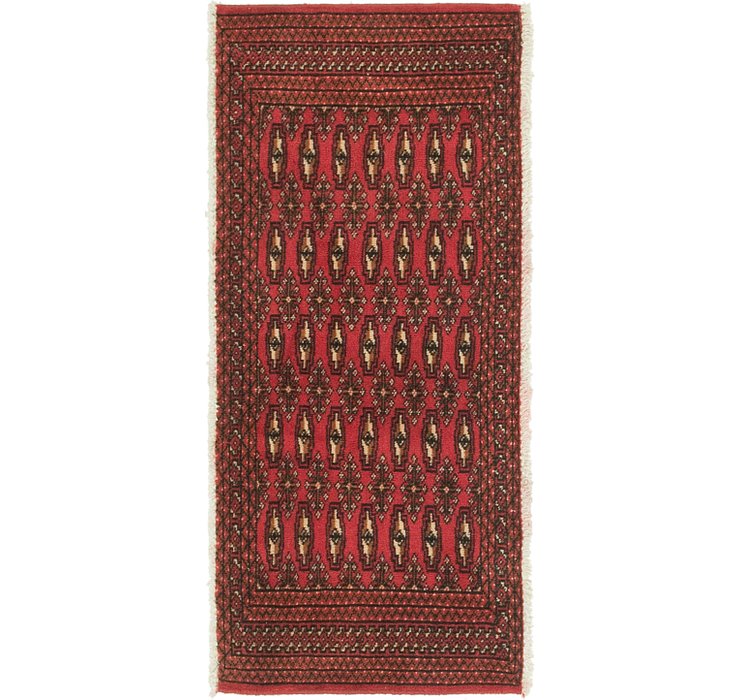 2' x 4' 3 Torkaman Persian Runner...