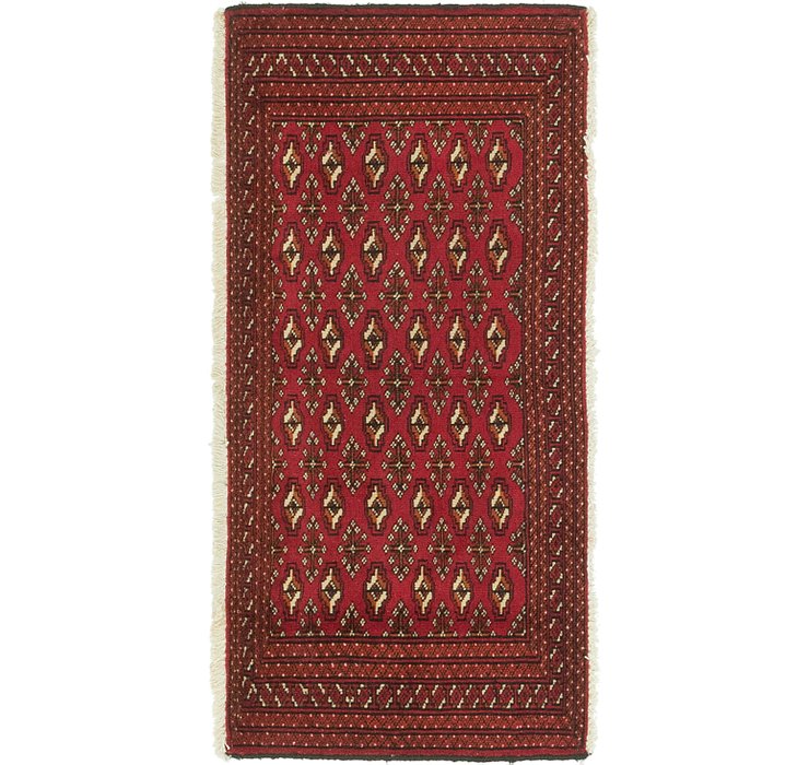 2' x 4' 3 Torkaman Persian Runner...