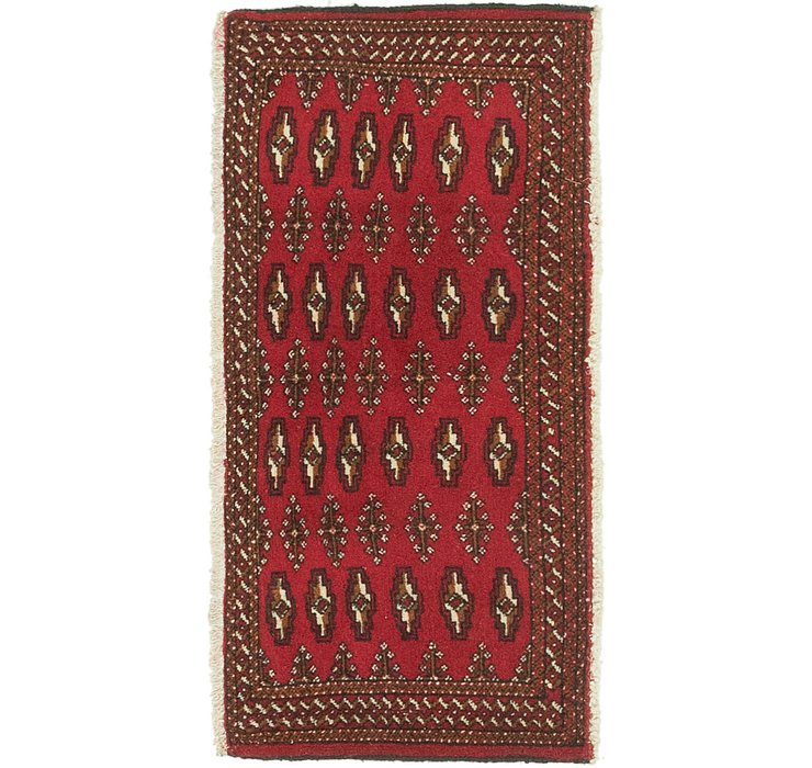 1' 8 x 3' 7 Torkaman Persian Rug