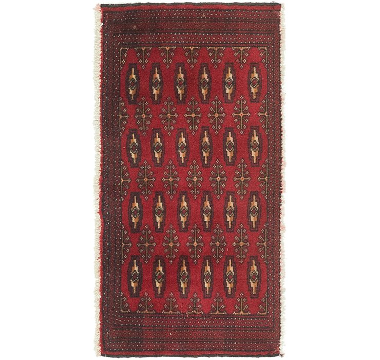 1' 8 x 3' 3 Torkaman Persian Rug