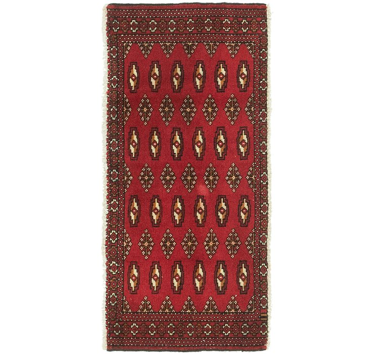 1' 7 x 3' 5 Torkaman Persian Rug