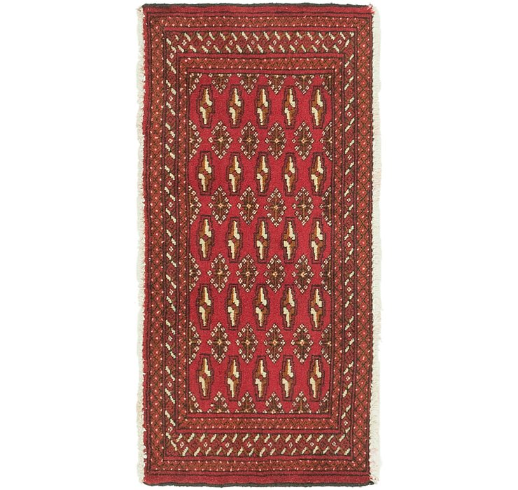 1' 8 x 3' 5 Torkaman Persian Rug