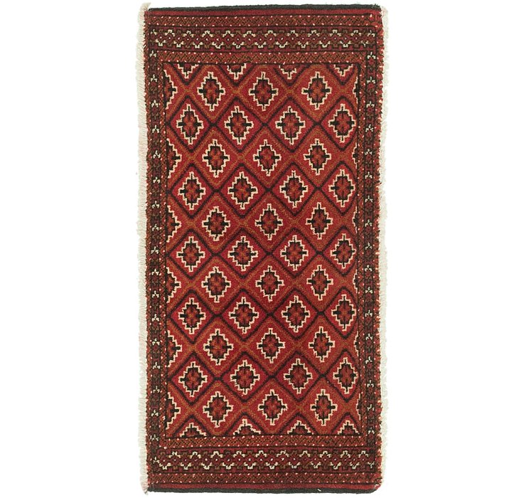 1' 8 x 3' 6 Torkaman Persian Rug