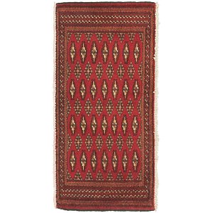 1' 9 x 3' 8 Torkaman Persian Rug