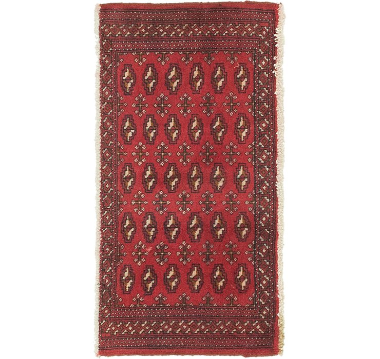 1' 9 x 3' 4 Torkaman Persian Rug