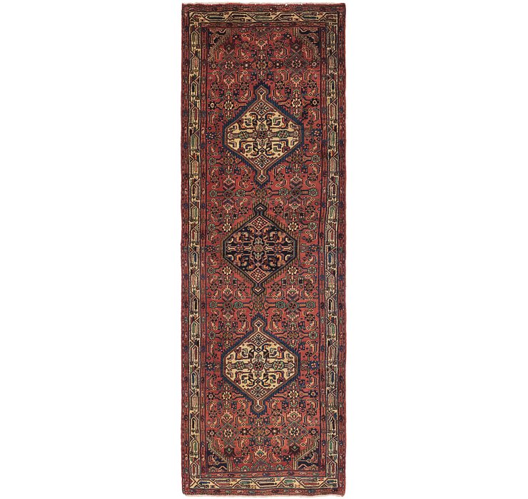 3' 7 x 11' 2 Hossainabad Persian Run...