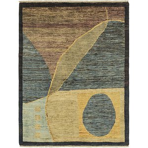 Unique Loom 4' x 5' 5 Modern Ziegler Rug