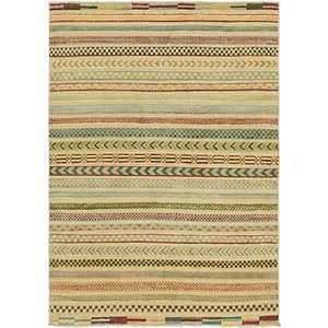 HandKnotted 3' 5 x 4' 10 Modern Ziegler Rug