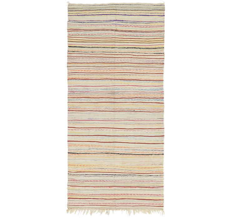 4' 7 x 9' 10 Moroccan Runner Rug