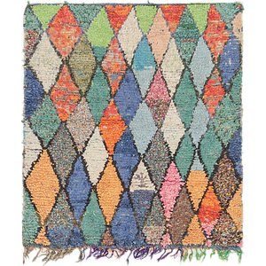5' x 5' 5 Moroccan Square Rug