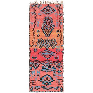 2' 9 x 7' 2 Moroccan Runner Rug