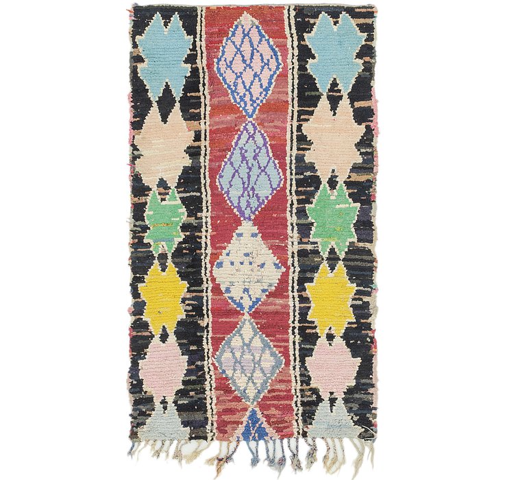 3' 10 x 7' 2 Moroccan Rug