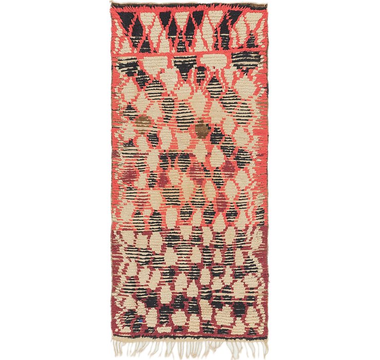 2' 10 x 6' 3 Moroccan Runner Rug