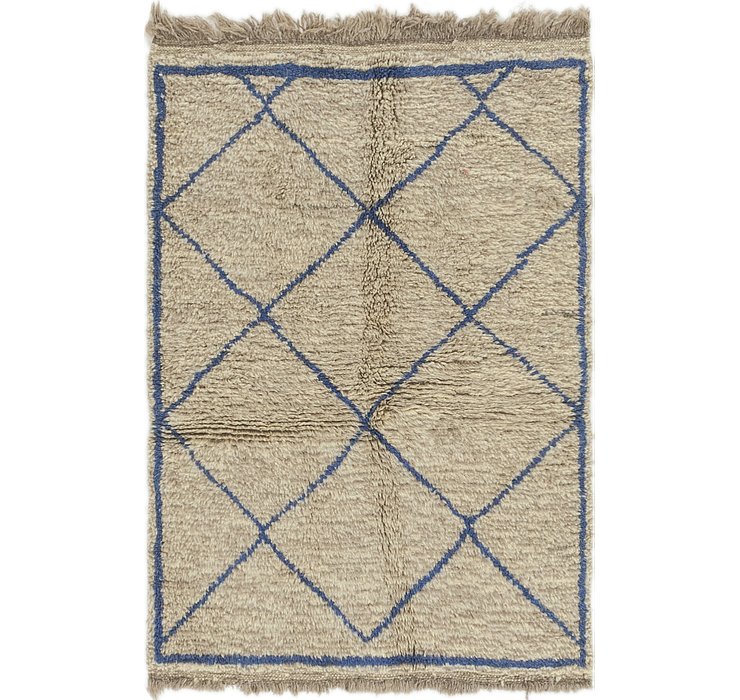 3' 5 x 5' Moroccan Rug