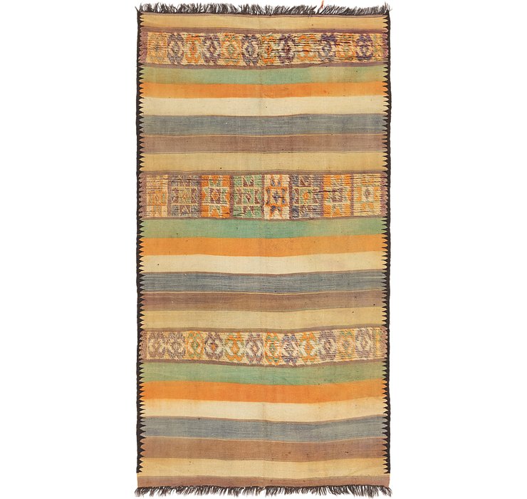 5' 5 x 10' Moroccan Runner Rug