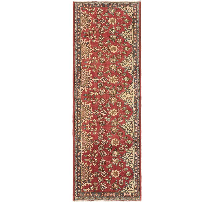 3' 6 x 10' Tabriz Persian Runner Rug