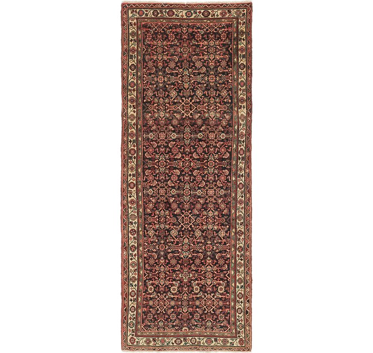 3' 7 x 9' 9 Hossainabad Persian Run...