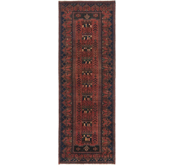 3' 6 x 9' 9 Hamedan Persian Runner ...