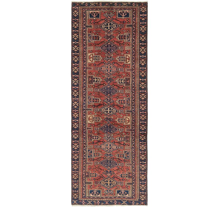 3' 9 x 9' 9 Zanjan Persian Runner Rug