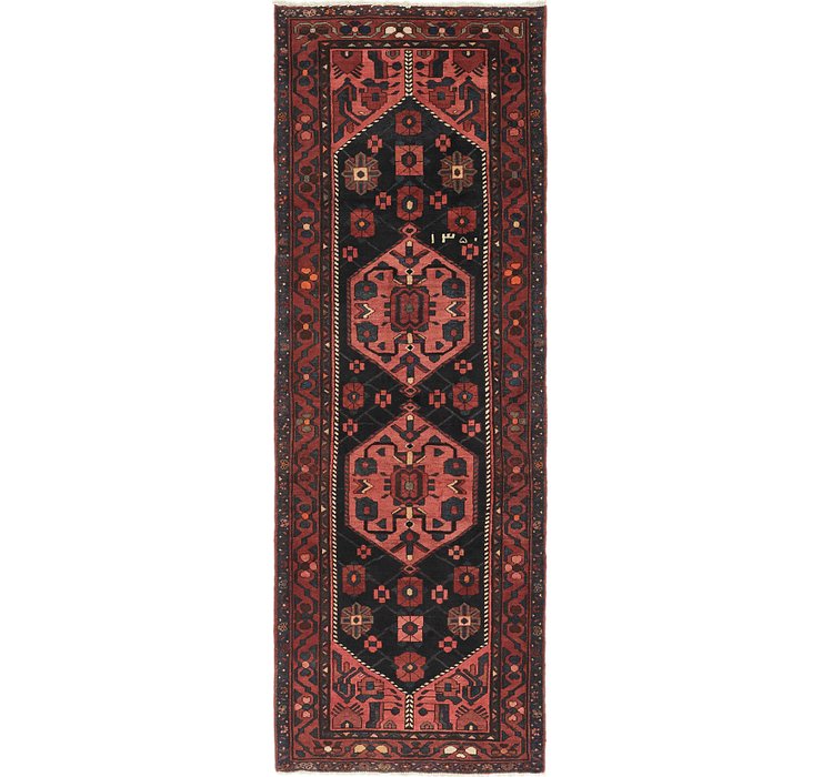 3' 7 x 9' 10 Hamedan Persian Runner ...