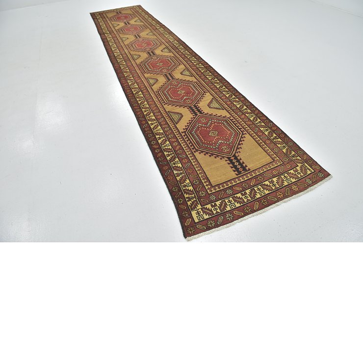 100cm x 447cm Meshkin Persian Runner ...