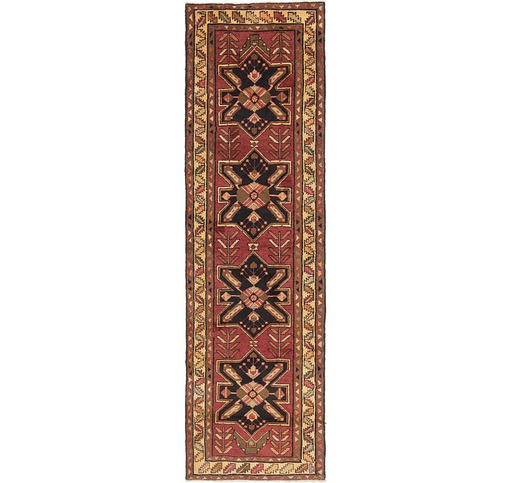 3' 9 x 12' 8 Shiraz Persian Runner Rug