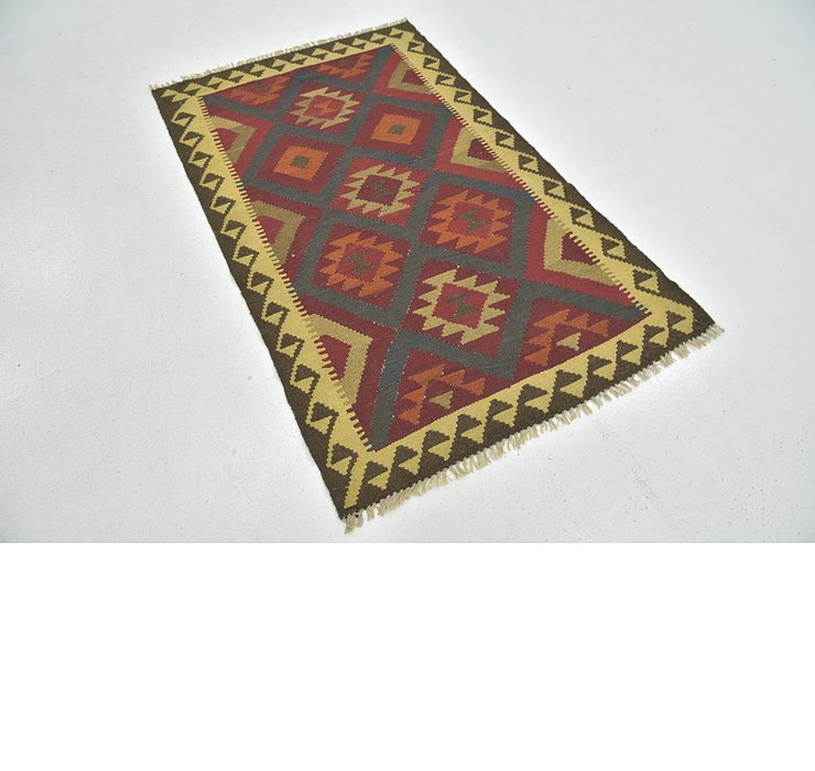 3' 4 x 5' 3 Kilim Maymana Rug