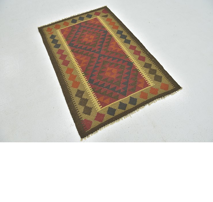 3' 2 x 4' 9 Kilim Maymana Rug