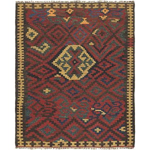 4' x 4' 8 Kilim Maymana Square Rug