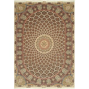 11' 3 x 16' 3 Tabriz Persian Rug