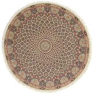 12' 10 x 12' 10 Tabriz Persian Round Rug