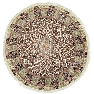 13' 3 x 13' 3 Tabriz Persian Round Rug