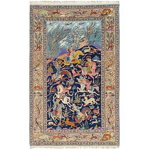 7' 7 x 11' 8 Isfahan Persian Rug