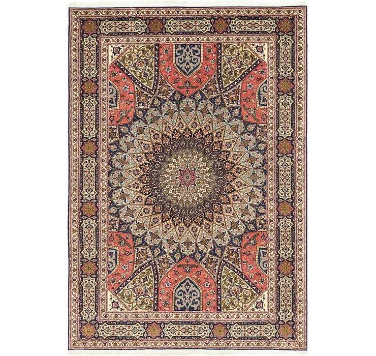 5' 5 x 8' Tabriz Persian Rug