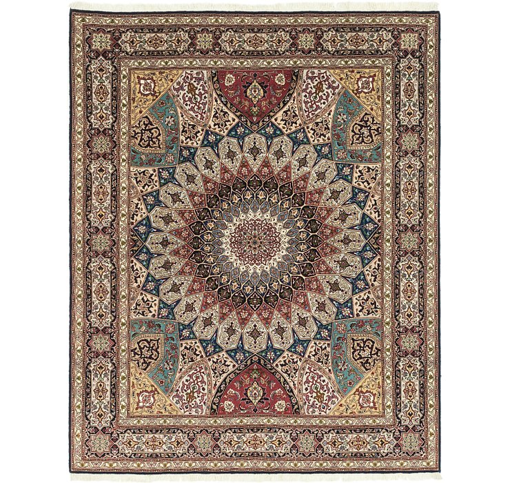 HandKnotted 6' 8 x 8' 5 Tabriz Persian Square Rug