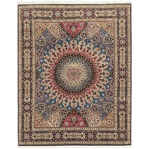 Unique Loom 6' 8 x 8' 3 Tabriz Persian Square Rug