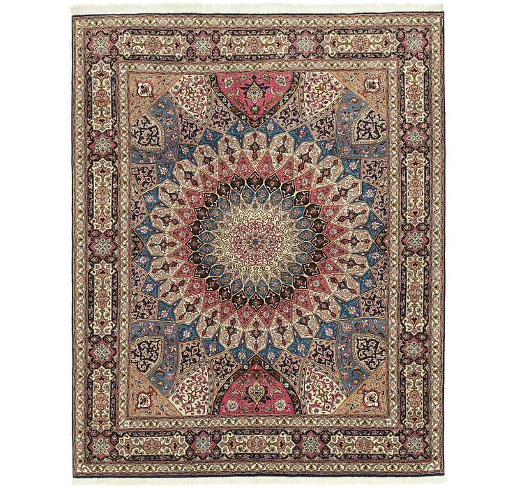 HandKnotted 6' 8 x 8' 3 Tabriz Persian Square Rug
