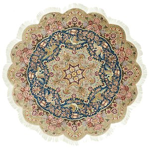 6' 6 x 6' 6 Tabriz Persian Round Rug
