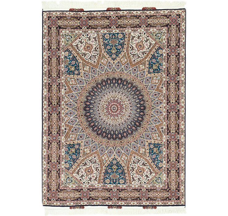 4' 10 x 6' 8 Tabriz Persian Rug