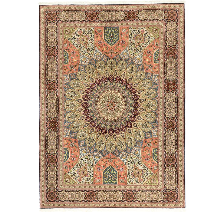 5' 7 x 8' Tabriz Persian Rug