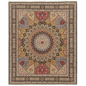 8' x 10' Tabriz Persian Rug